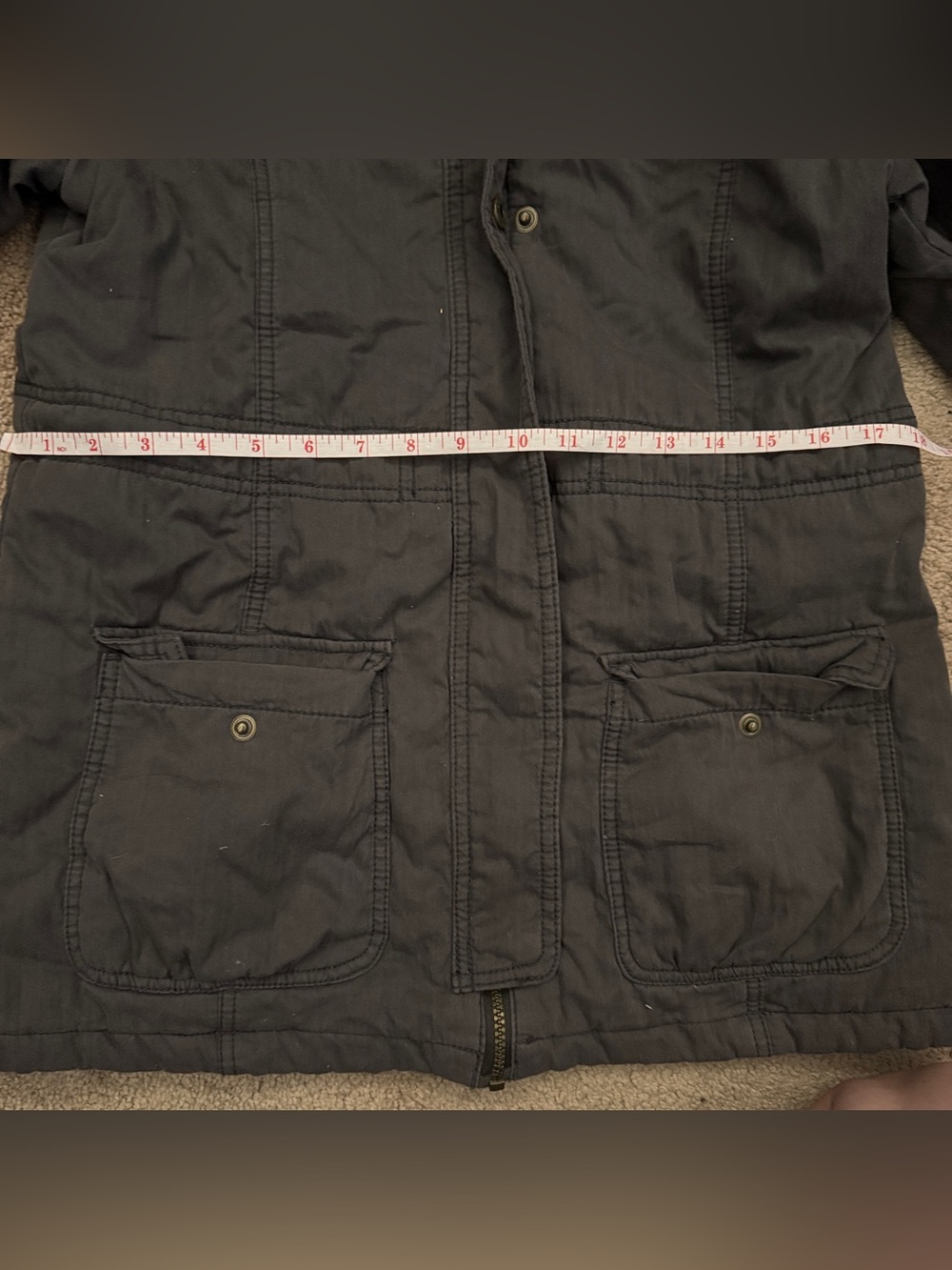 Mossimo Supply Co. Hooded Utility Jacket Winter Charcoal - Picture 15 of 16